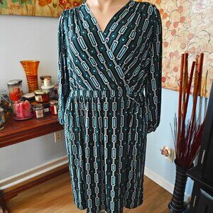 LaneBryant 22/24W Faux Wrap Dress
